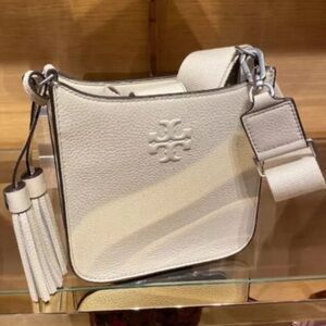 Tory Burch Thea Mini Web Shoulder Crossbody Bag Leather